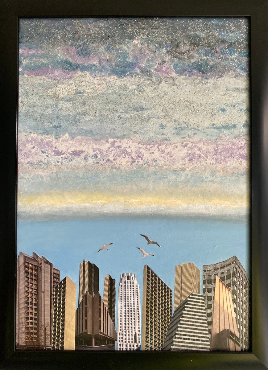 Surrealistic Landscape Painting By Stefano Pallara, 9 X 13", Truth Will Come To Light, Original Artwork