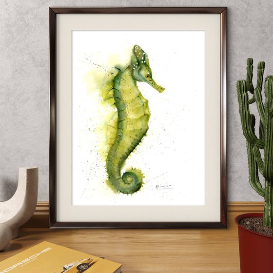 Yellow-Green Seahorse