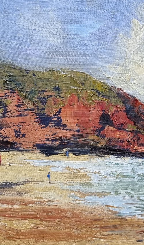 Red Coastal Cliffs by Rod Moore