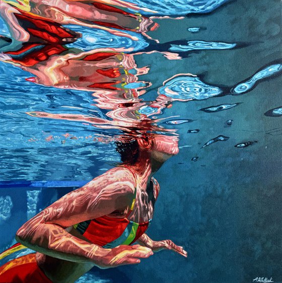 Solstice II - Swimming Painting