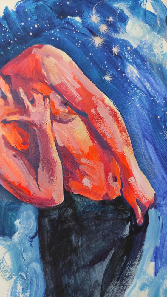 A ginger guy among the stars