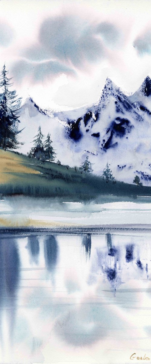 Mountain Lake by Eugenia Gorbacheva