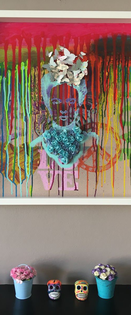 The colours of Frida (Big Frame) by Hernan Reinoso