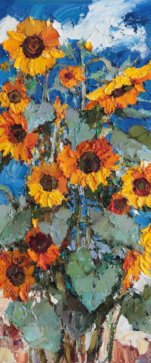 Blooming Sunflowers by Anastasiia Valiulina