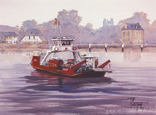 Ferry in Jumièges by Tyl Destoop