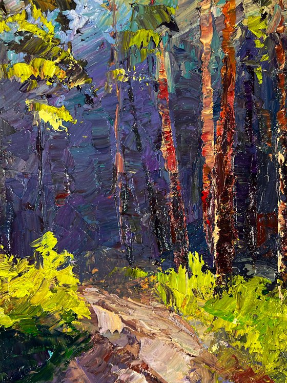 A Walk along a Forest Path
