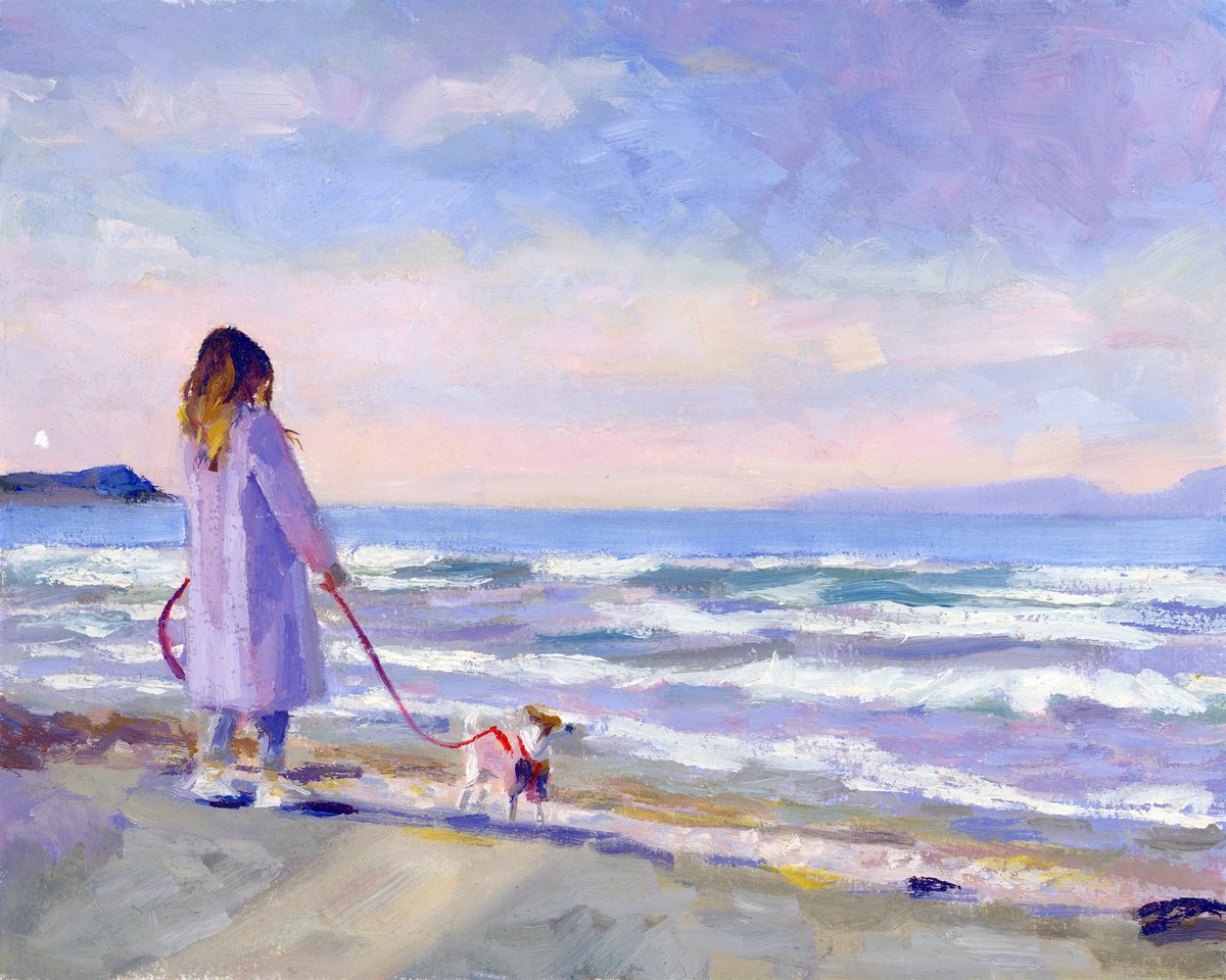 Brief As Photos (Lavender Sunset) By Dena Adams, 12 X 9, Artwork For Sale On Artfinder