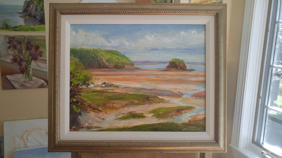 Low tide, plein air