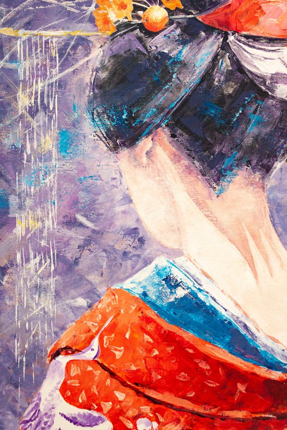 Woman in a kimono