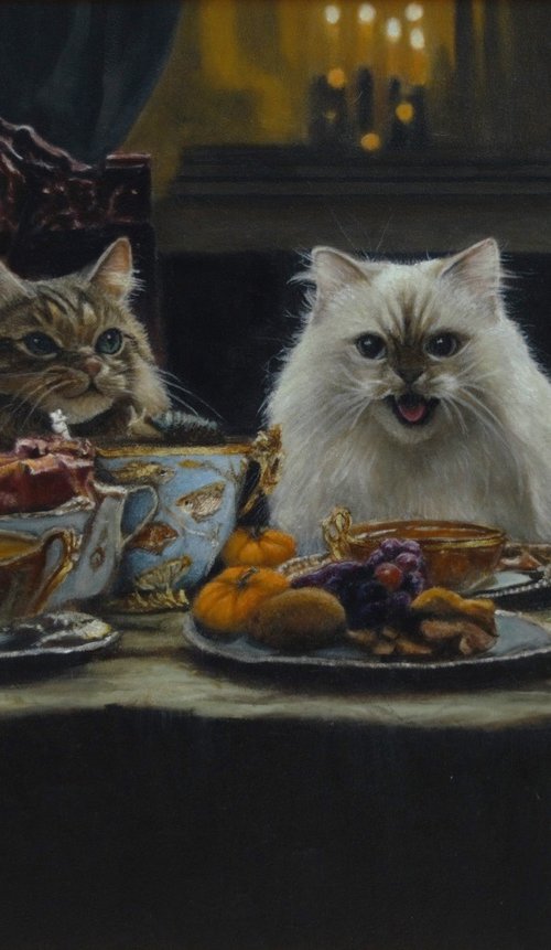 Mischievous Cats by Maria Arias
