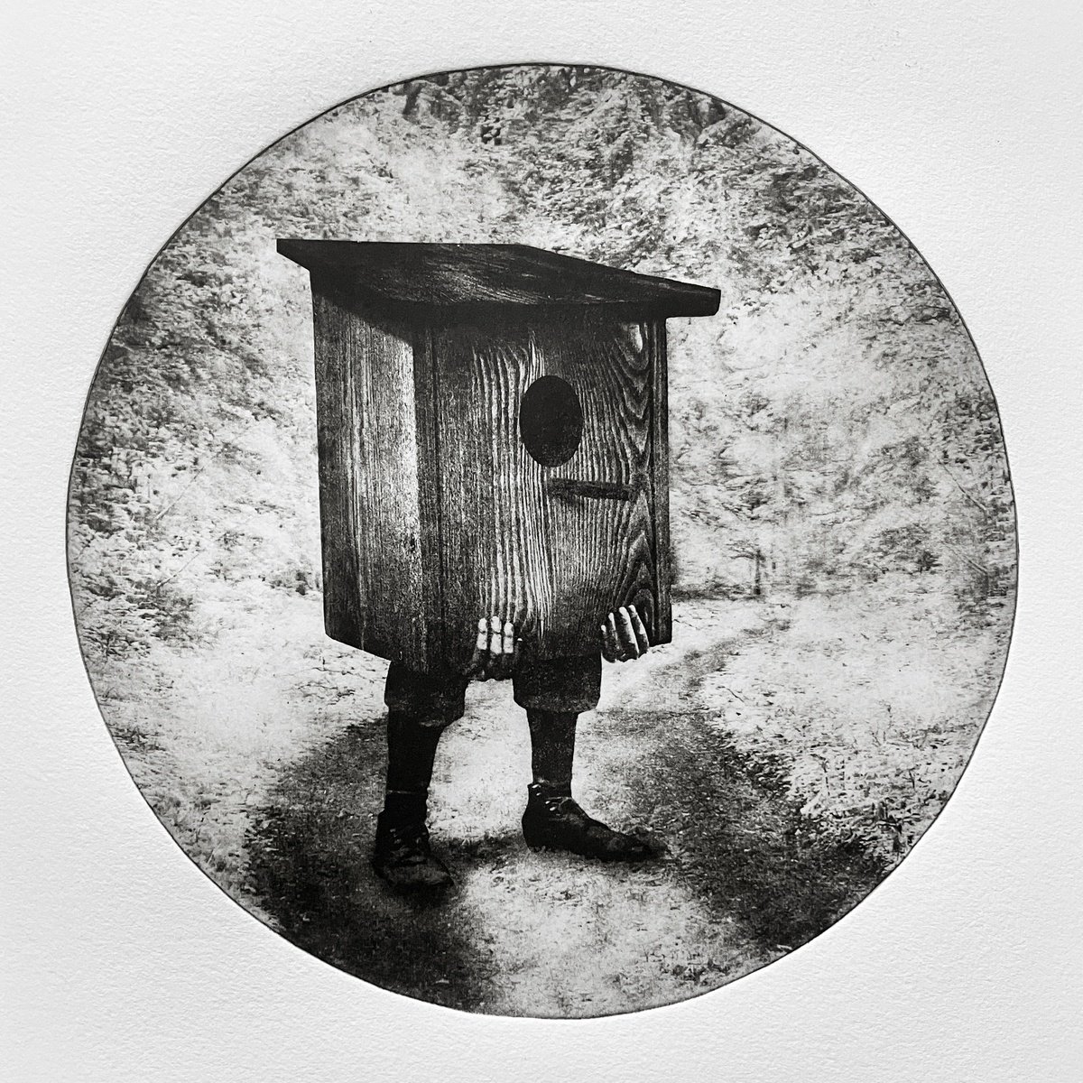 Surrealistic Etchings & Engravings , Birdbox Iii By Jaco Putker, 15 X 16, Artwork For Sale On Artfinder