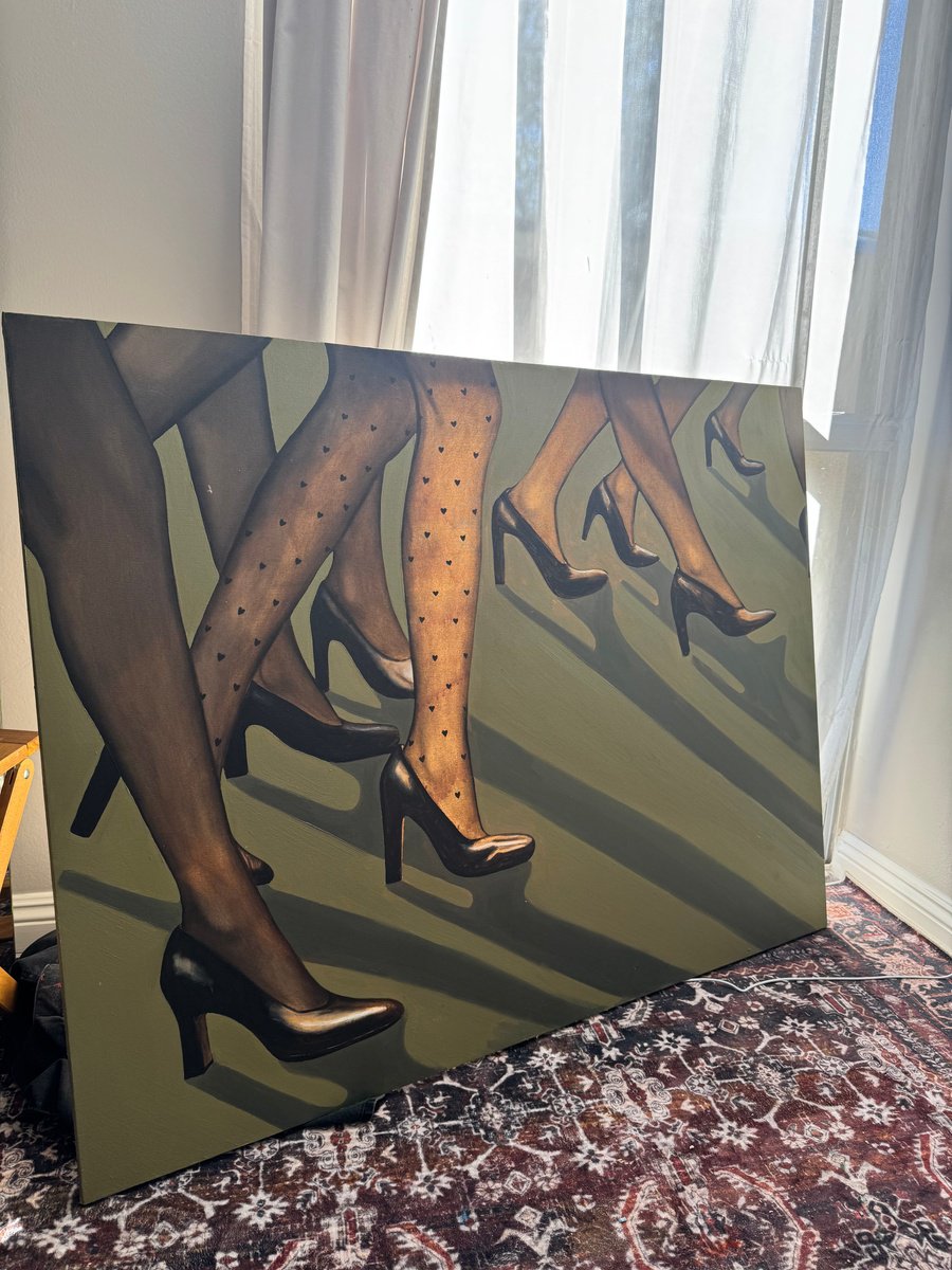 Urban And Pop Oil Painting , The Parade By Anastasia Korsakova, 55 X 47, Artwork For Sale On Artfinder