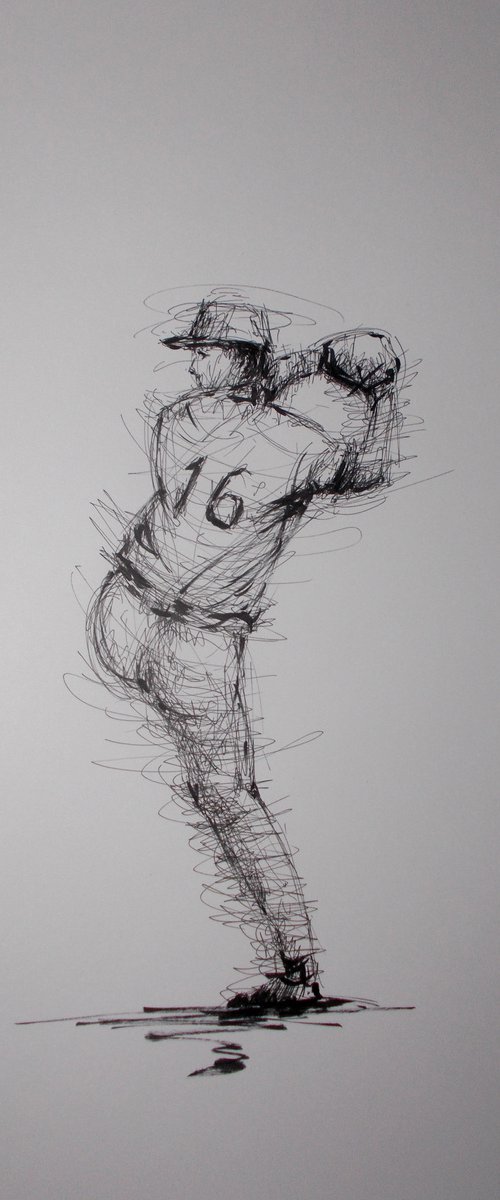 baseball player 15 by Giorgio Gosti