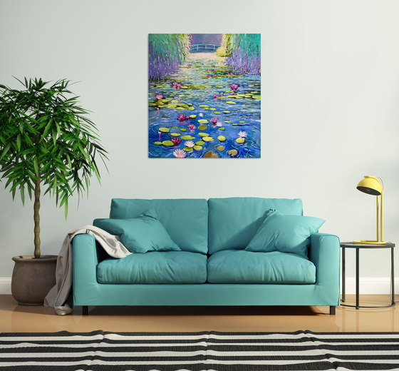 Water Lilies and willows