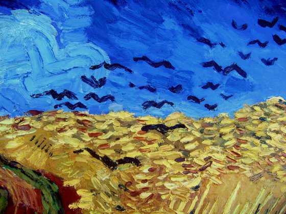 Hommage a great Vincent : Wheatfield with Crows
