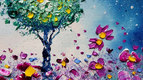 "Eternal Tree & Flowers in Love"