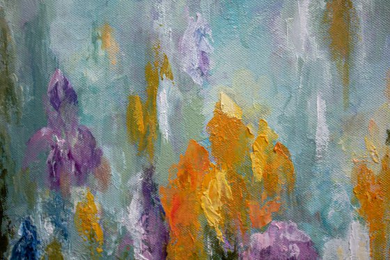 XL size abstract emotional painting Recollection of Spring