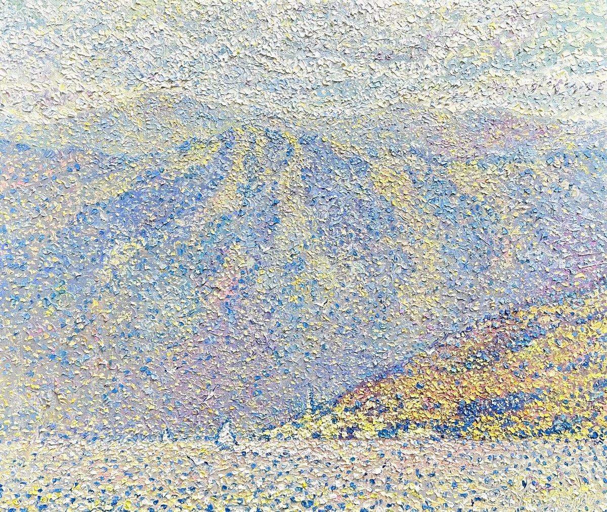 Impressionistic Landscape Oil Painting By Andrii Chebotaru, 26 X 22, Bliss, Original Artwork