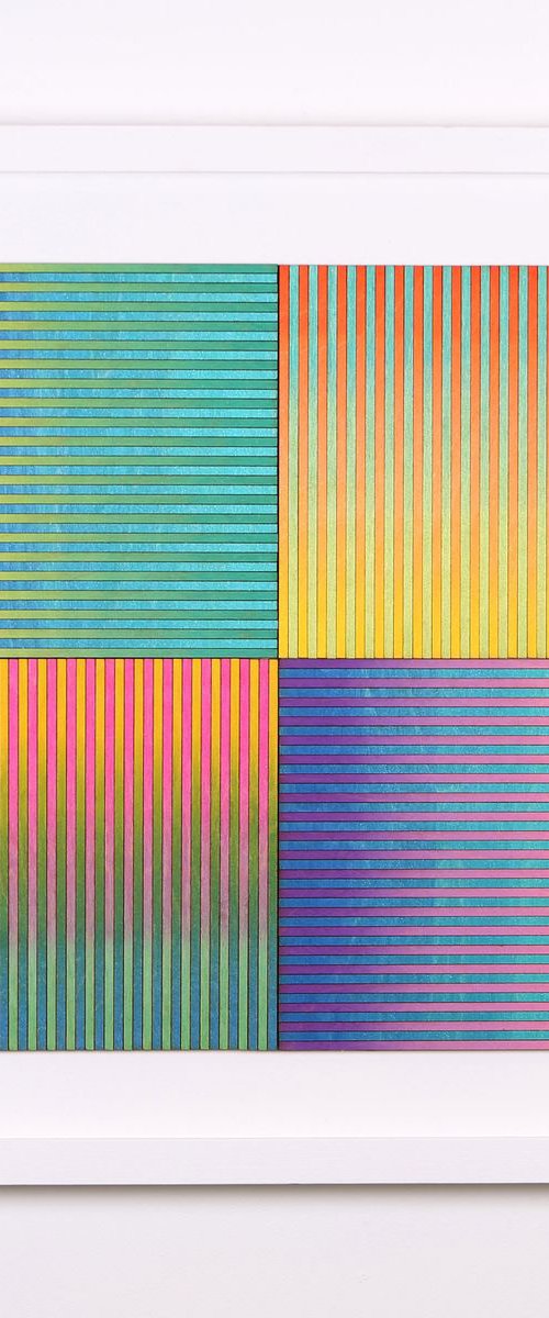 Eight Ombre Stripe Panel by Amelia Coward