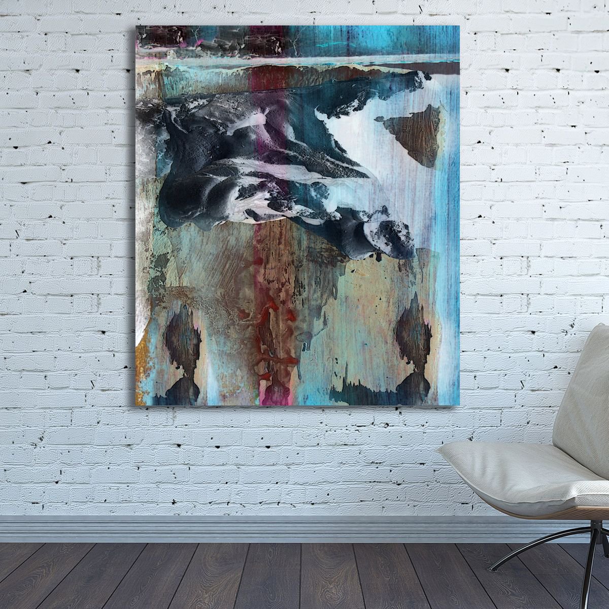 Abstract Giclee Print By Mir-Jan, 30 X 35", Abstract21, Original Artwork