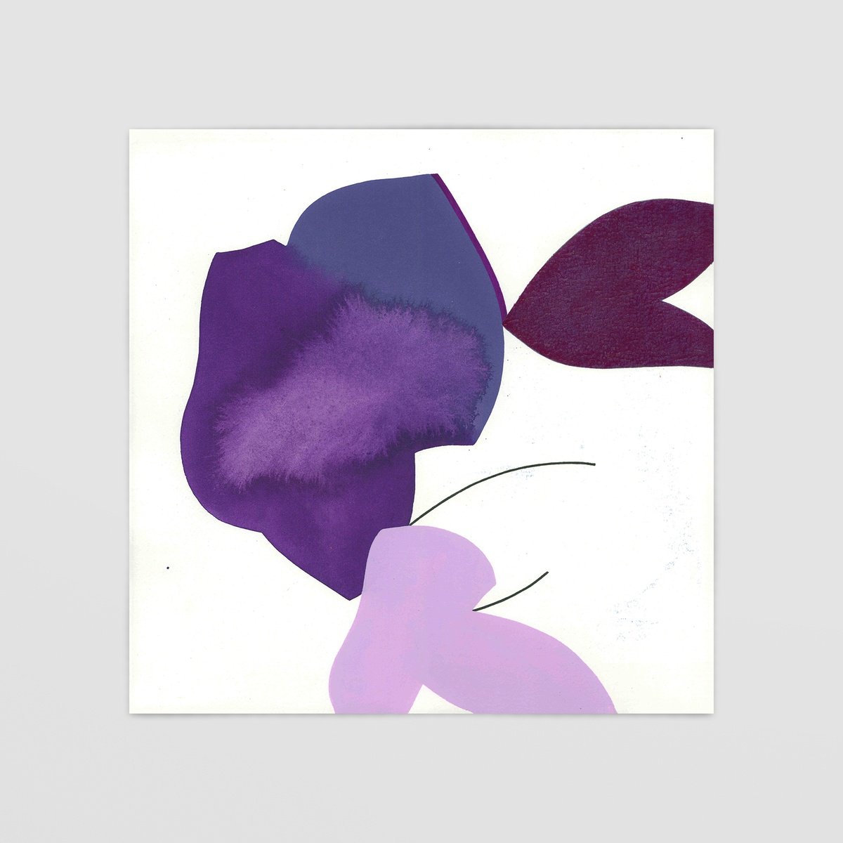 Abstract Acrylic Painting By Smit Khond, 12 X 12", Embraces, I, Original Artwork