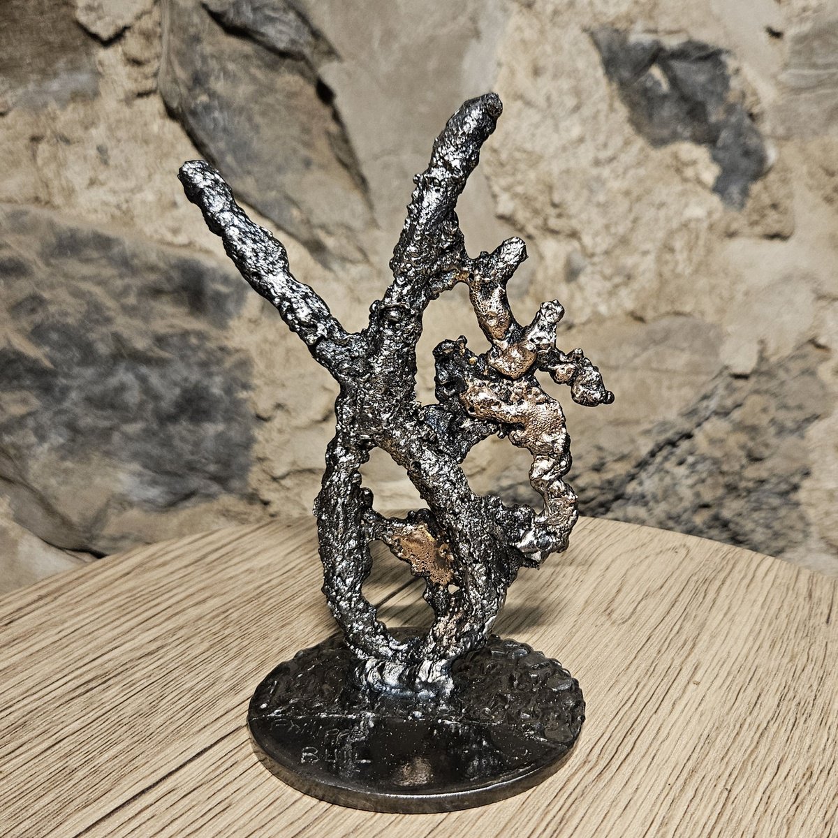 Organic Still Life Sculpture By Philippe Buil, 4 X 6", Zodiac Sign Capricorn 16-25, Original Artwork