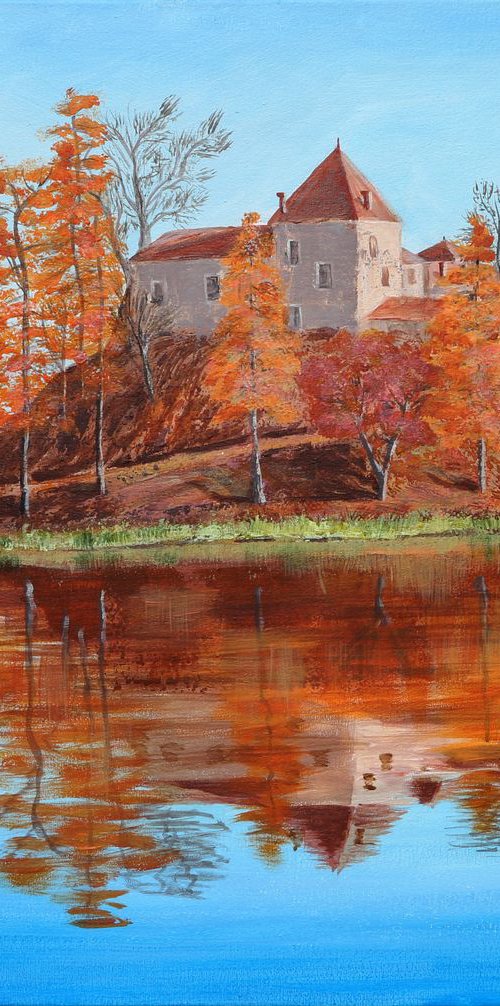 Svirzh castle, 60*50 by Dmytro Yeromenko
