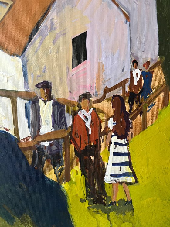 Houses Bathed in Light