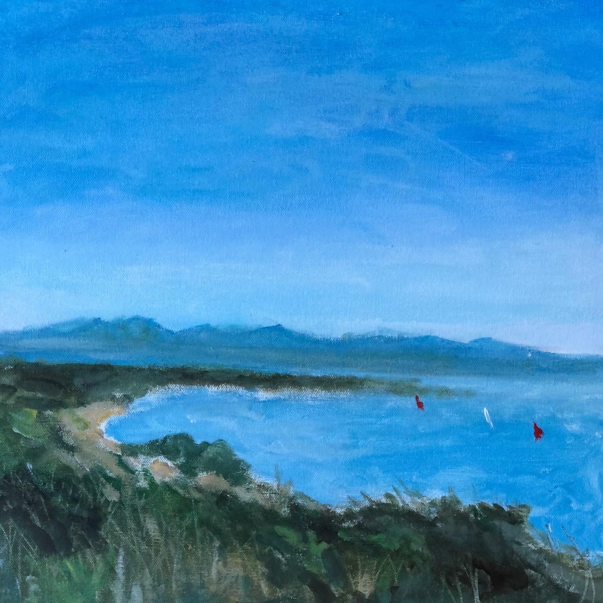 Beyond The Shore2 By Shabs Beigh, 16 X 16, Artwork For Sale On Artfinder