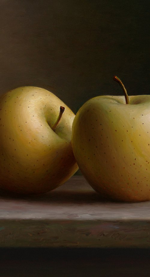 Two apples by Albert Kechyan