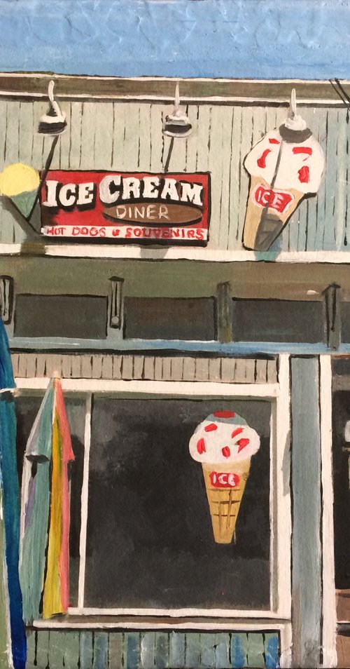 American Ice Cream Shop In Summer by Andrew  Reid Wildman