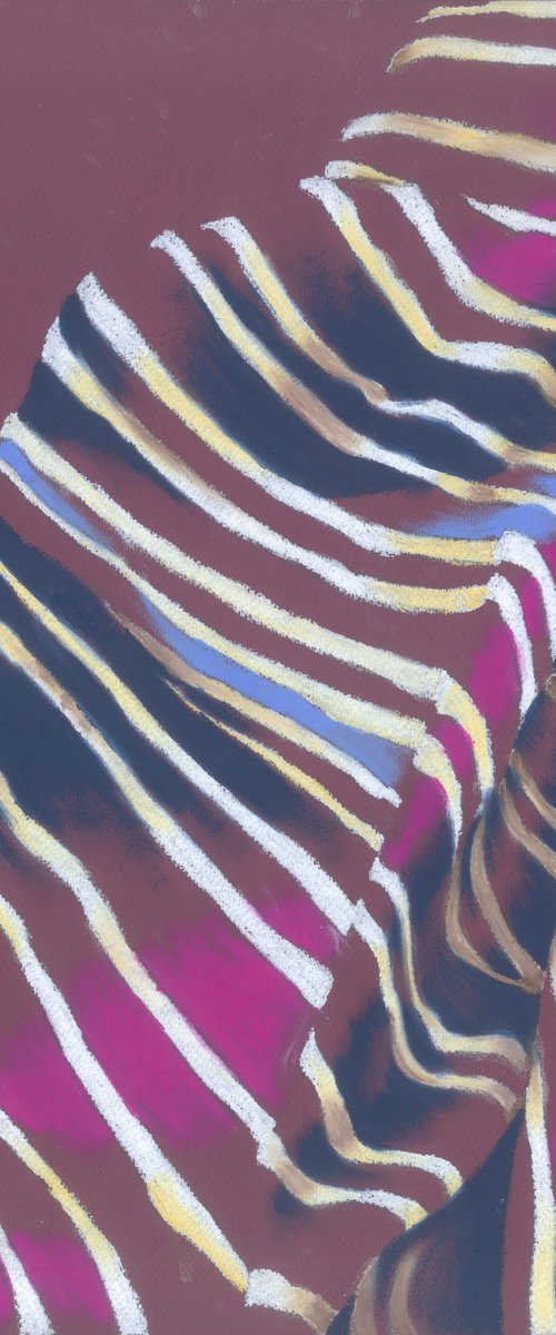 Striped Folds Two by Kristine Facchetti