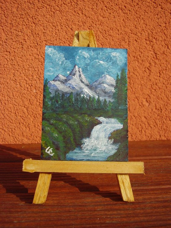 Aceo #005 - EASEL  INCLUDED