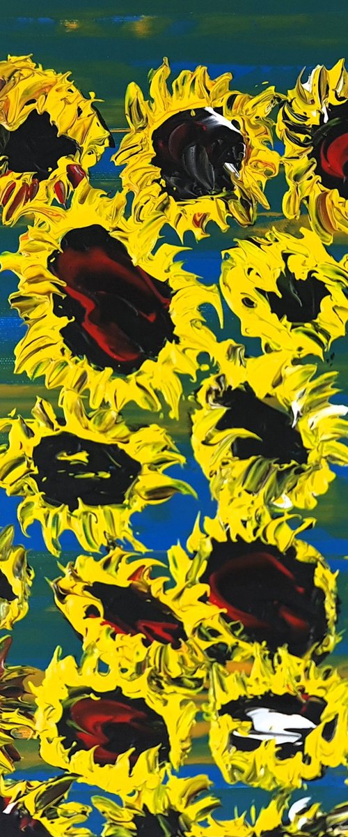 Blooming sunflowers 4 by Daniel Urbaník