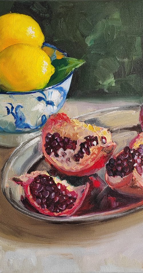 Pomegranate lemon fruit by Leyla Demir