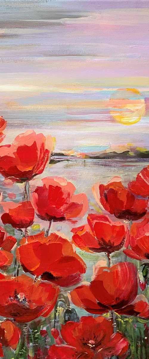 Poppy flowers II by Irina Laube