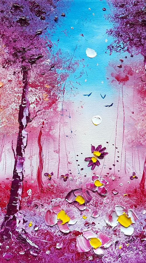 "Autumn Forest & Flowers in Love" by Phil Broad