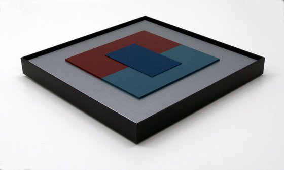 RESOLVE - Modern 3D Color Field  Painting / Framed