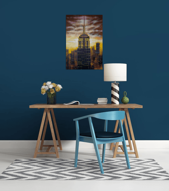 Empire State Building At Sunset