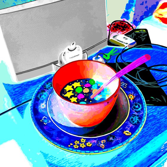 Still life with stars and keys