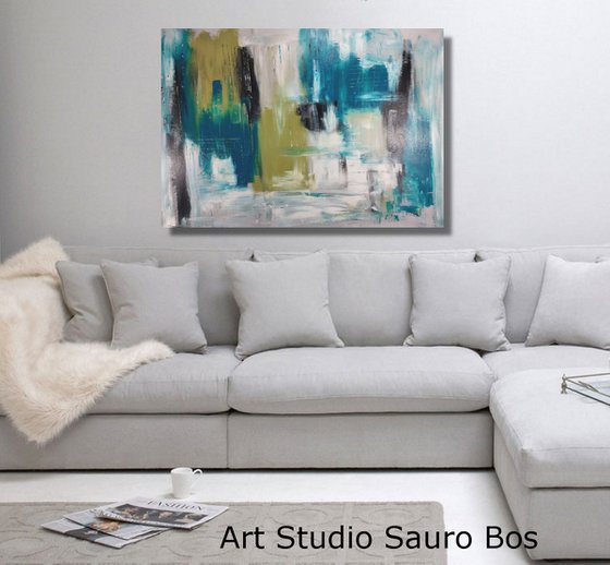 large paintings for living room/extra large painting/abstract Wall Art/original painting/painting on canvas 120x80-title-c712