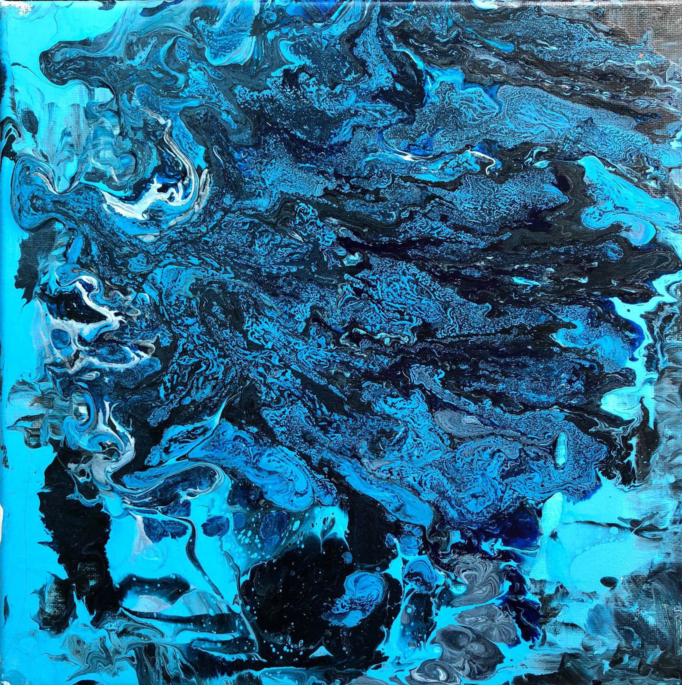 Blue Study 2018 By Adam Zafrian Acrylic On 12 Artfinder