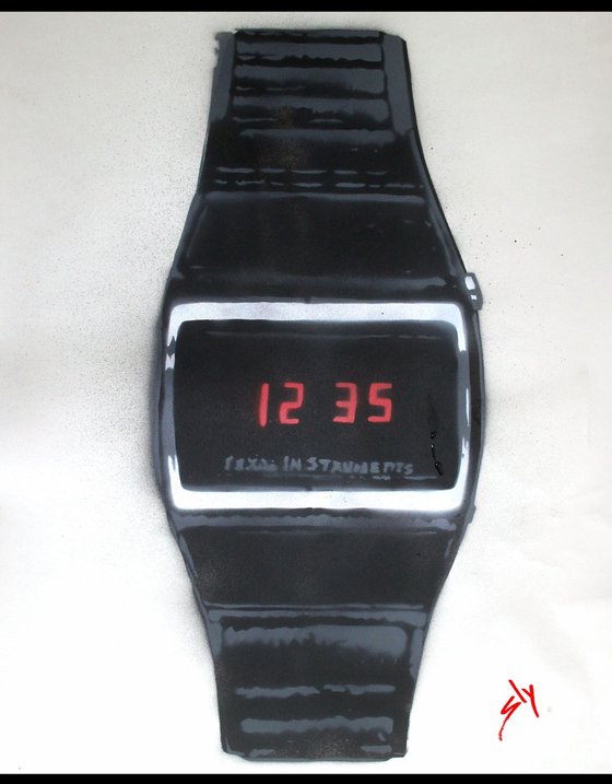 Cheap digital watch by Texas Instruments (On The Daily Telegraph.)