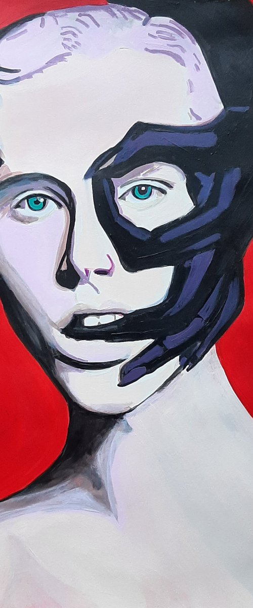 Portrait of a young guy / 70 x 50 cm by Alexandra Djokic
