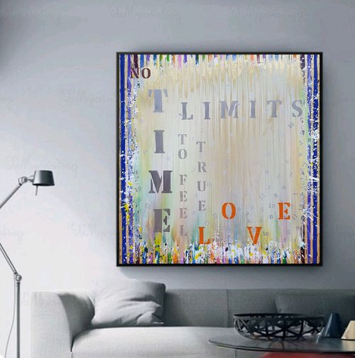 Stripe painting TIME series: NO limits / Original artwork by Larissa Uvarova