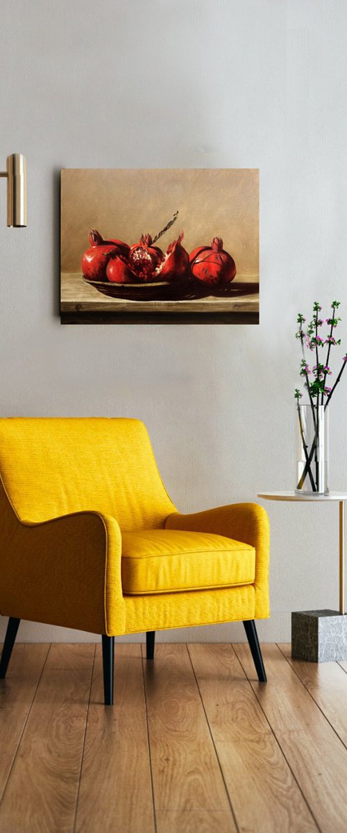 Still life Pomegranate by Konstantin Javakhyan