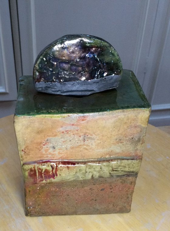 Raku Fan Top Dream Jar