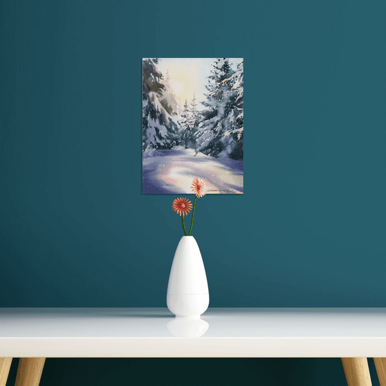 Winter forest in the sunlight #4
