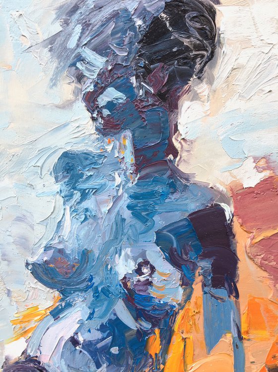 Female Nude Oil Painting on Canvas