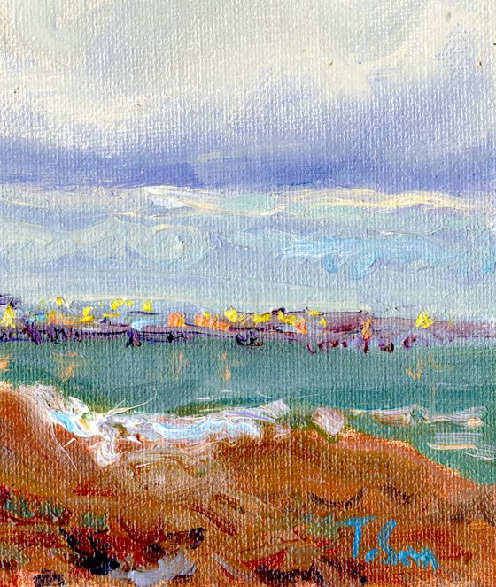 Evening at the sea in Brighton